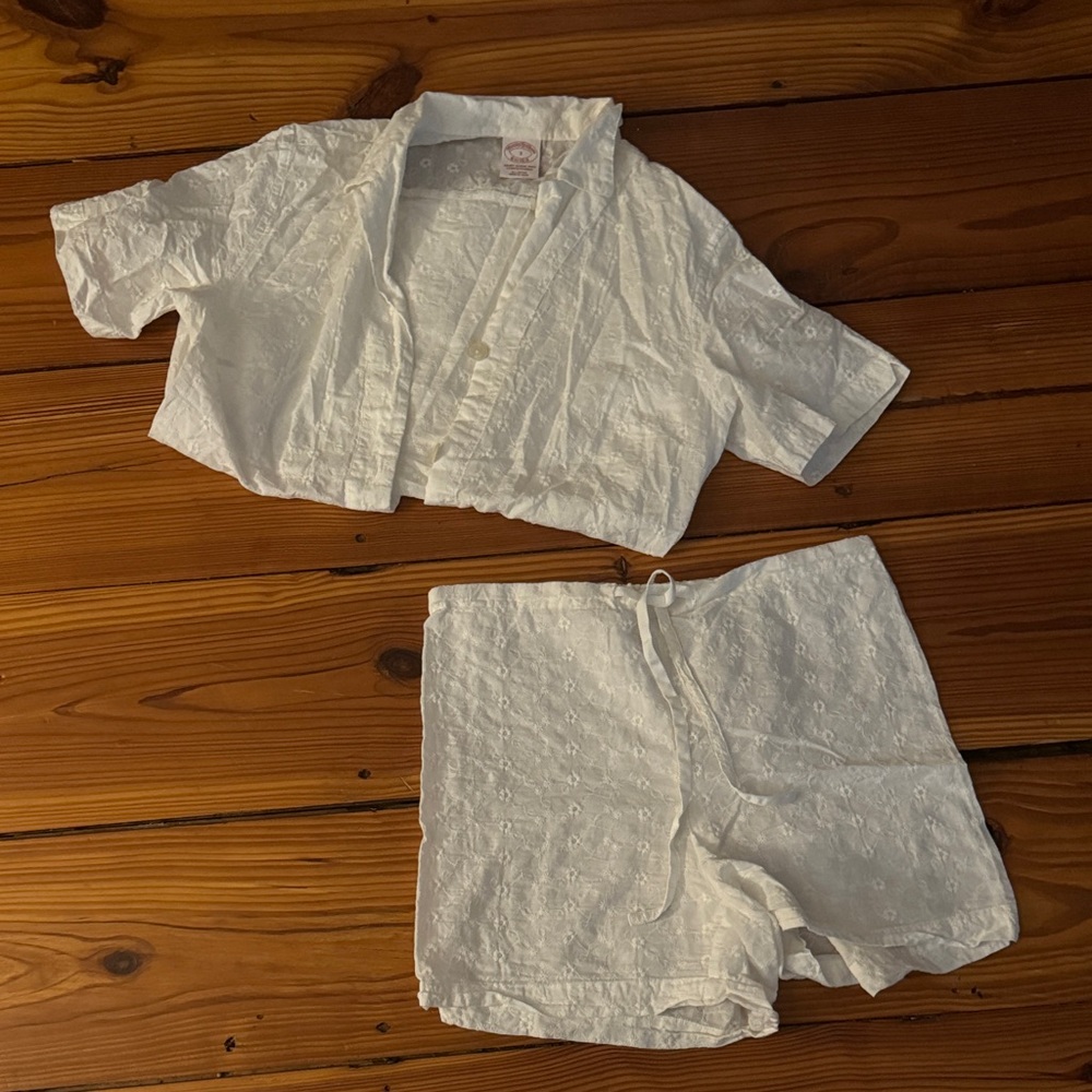 Brooks brothers Top and Shorts PJ set